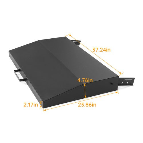 Solid Spare Hinged Lid Cover for Blackstone 36" Griddle with Rear Grease Collection - Black