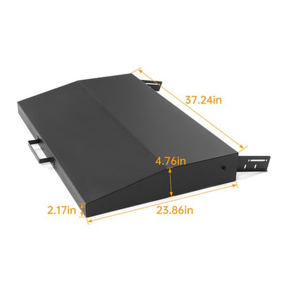 Solid Spare Hinged Lid Cover for Blackstone 36" Griddle with Rear Grease Collection - Black