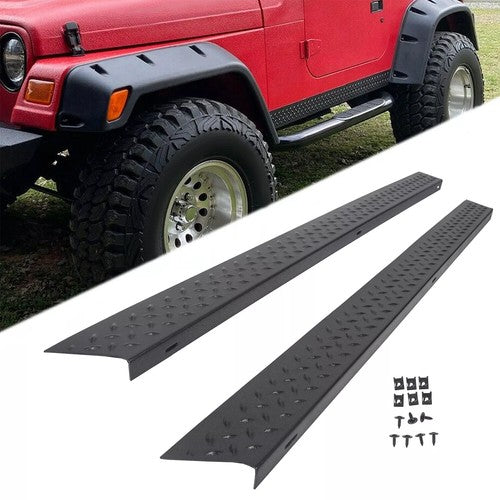 Solid Spare For 1997-2006 Jeep Wrangler TJ 11650.05 LH&RH Side Body Armor Rocker Panel Kit