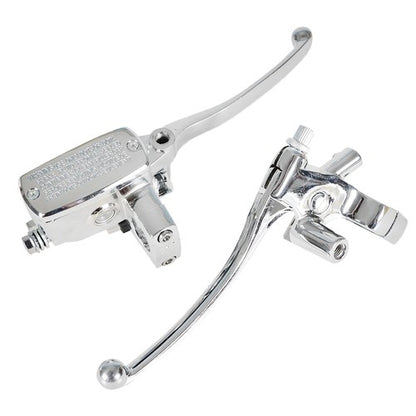 Solid Spare 1" Motorcycle Universal Handlebar Hydraulic Brake Master Cylinder & Clutch Lever