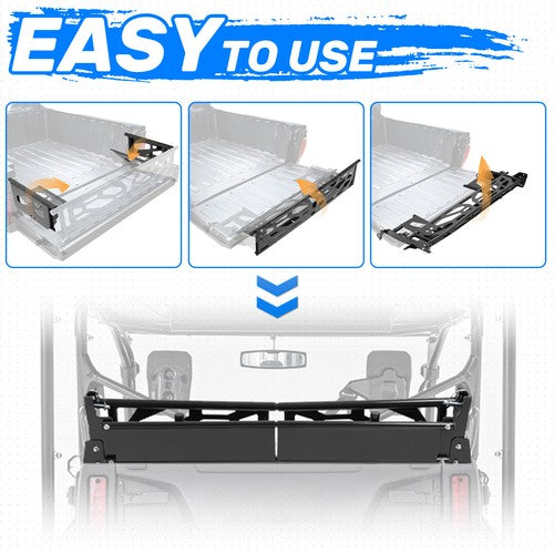 Solid Spare For Honda Pioneer 1000-5 2016-2025 2026 Rear Cargo Bed Extender Tailgate