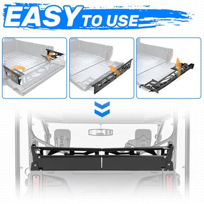 Solid Spare For Honda Pioneer 1000-5 2016-2025 2026 Rear Cargo Bed Extender Tailgate