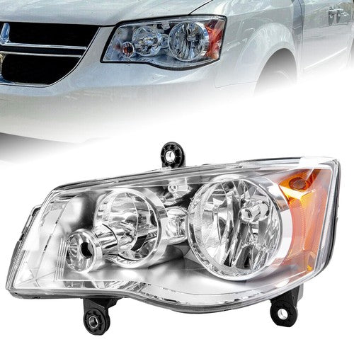 Solid Spare Driver Headlights For 11-20 Dodge Grand Caravan 2008-16 Chrysler Town & Country