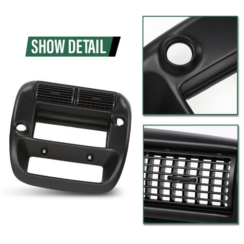 Solid Spare Center Dashboard Dash Radio Panel Fit For 1997-06 Ford Ranger 1997-01 Explorer