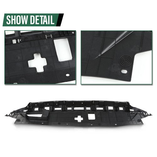 Solid Spare Upper Radiator Support Cover Fit For 19-20 Hyundai Santa Fe Accessory Black