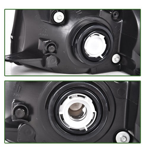 Solid Spare Fit For 05-09 Chevy Equinox Clear Lens Chrome Housing Headlights Left+Right