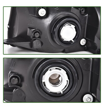 Solid Spare Fit For 05-09 Chevy Equinox Clear Lens Chrome Housing Headlights Left+Right