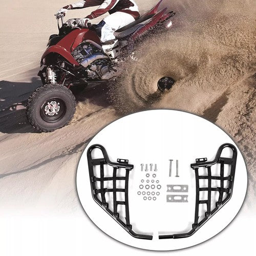 Solid Spare Black Aluminium Standard Nerf Bars Guard w/ nets For Honda TRX 700XX 2008 2009