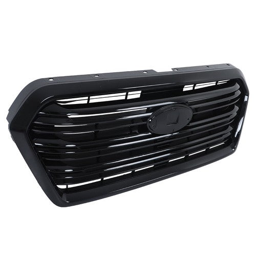 Solid Spare Gloss Black Plastic Front Upper Center Mesh Grille For Subaru Ascent 2019-2022