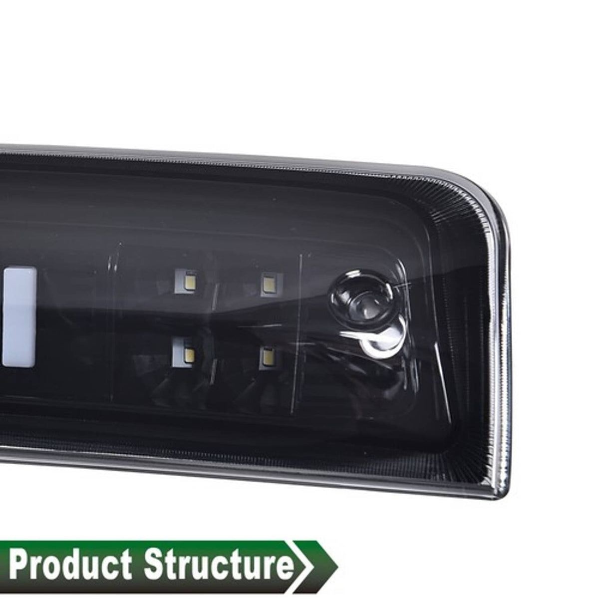 Solid Spare Smoke/Black LED 3rd Brake Tail Light Fit For 2009-2018 Dodge Ram 1500 2500 3500