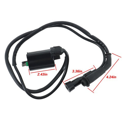 Solid Spare Fit FOR Honda VT600 Shadow VLX 600 1988-2007 Ignition Coil & Spark Plug Cap