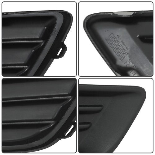 Solid Spare For Ford Focus 15-2018 Front Bumper Cover+Upper Grille w/Fog Light (Cover) Pair