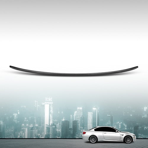 Solid Spare Rear Trunk Spoiler Wing Carbon Look Fit For 2007-2013 BMW 3 Series E92 M3 Style
