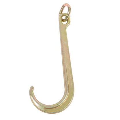 Solid Spare 15 Inch J Hook 5400 lbs G70 Roll Back Clevis for Tow Chain Truck and Trailer
