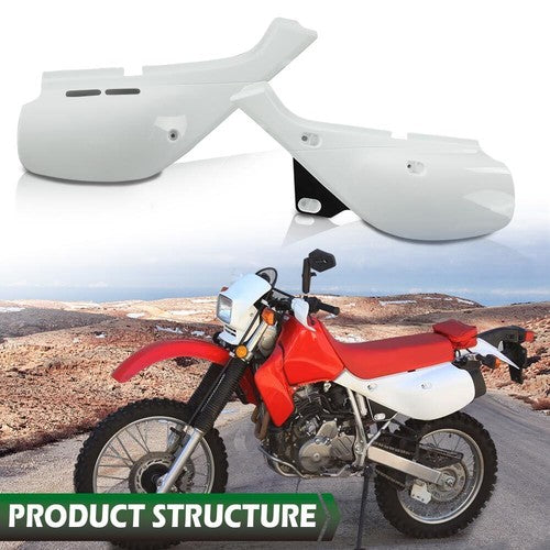 Solid Spare Side Cover Panel Side Fairing Left+Right Fit For 1993-2021 Honda XR650L White