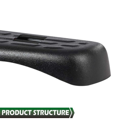 Solid Spare Fit For 2007-2013 Silverado 1500 2500 HD 3500 HD 6'6" Bed Rail Caps Cover Black