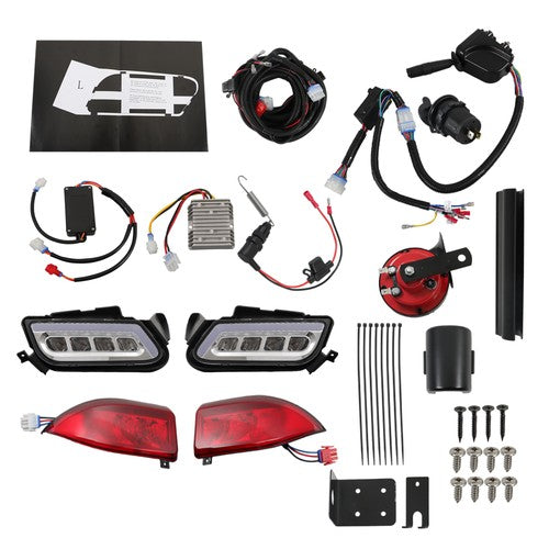 Solid Spare Golf Carts w/RGB Daytime Running Light LED Light Kit For Club Car Tempo 2018+ US