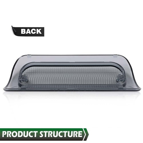 Solid Spare 3rd Brake Light Lens Smoke Fit For 94-04 Chevy S10 GMC Sonoma Reg Or Crew Cab