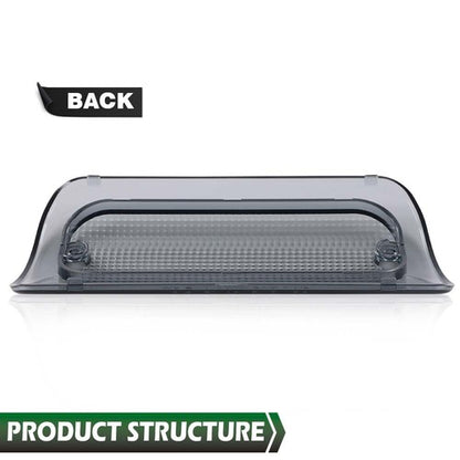 Solid Spare 3rd Brake Light Lens Smoke Fit For 94-04 Chevy S10 GMC Sonoma Reg Or Crew Cab