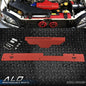 Solid Spare Fit For 2002-2007 Subaru WRX & STI Radiator Shroud & Pulley Belt Cover Combo Red