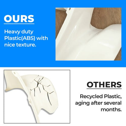 Solid Spare For Honda TRX 250R TRX250R 1986-1989 White Front & Rear Fender Set Plastics Kit
