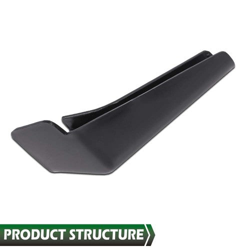 Solid Spare 4pcs RV Camper Rain Gutter Spout Extensions Long Version Left and Right Black