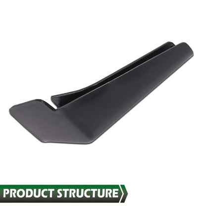 Solid Spare 4pcs RV Camper Rain Gutter Spout Extensions Long Version Left and Right Black