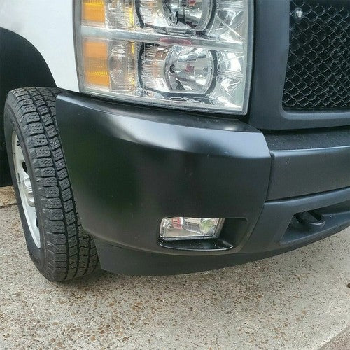 Solid Spare LH & RH Bumper End Extension W/Fog Lamp Hole Fit For 07- 13 Chevy Silverado 1500