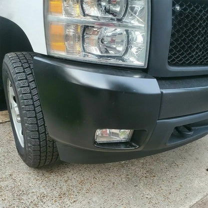 Solid Spare LH & RH Bumper End Extension W/Fog Lamp Hole Fit For 07- 13 Chevy Silverado 1500