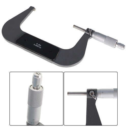 Solid Spare Outside Micrometer 4-5 in Premium Carbide Tipped Precision Micrometer 0.0001"