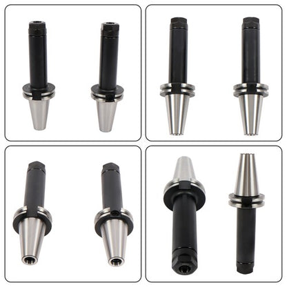 Solid Spare 2Pcs High Speed CAT40-ER20 Collet Chucks 6" Gage Length Balanced G2.5/25000RPM