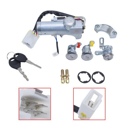 Ignition Switch Door & Tailgate Lock Cylinder Set for 1998-2004 Nissan Frontier