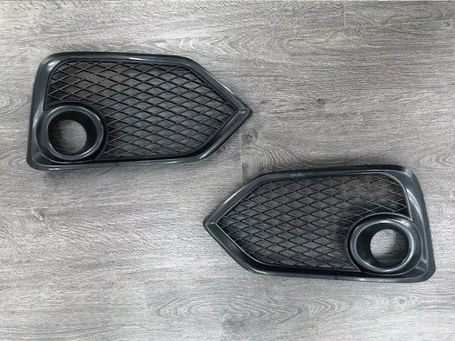 Fit 2017-2021 Honda Civic Type R Black Open Mesh Fog Light Lamp Covers