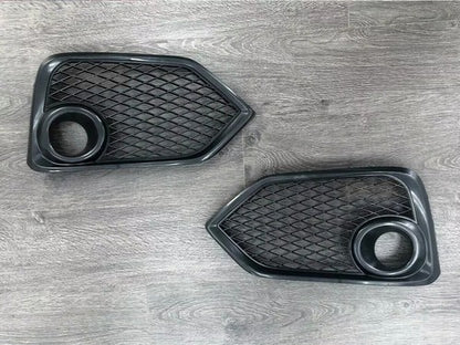 Fit 2017-2021 Honda Civic Type R Black Open Mesh Fog Light Lamp Covers