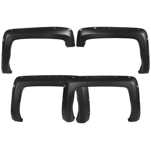 Solid Spare Fit For 2014-2018 Chevy Silverado 6.5'-8' Bed Pocket Rivete Style Fender Flares