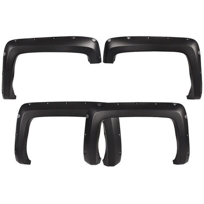 Solid Spare Fit For 2014-2018 Chevy Silverado 6.5'-8' Bed Pocket Rivete Style Fender Flares