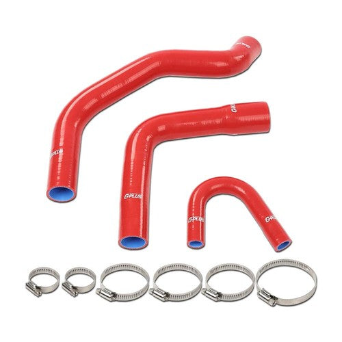 Solid Spare Fit For 72-81 Jeep AMC CJ5 CJ6 J10 J20 Wagoneer 304 360 V8 Red Radiator Hose Kit