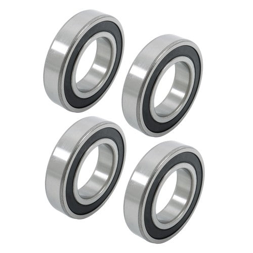 Solid Spare 4Pcs 6210-2RS Bearings 50×90×20mm Double Rubber Seals Deep Groove Ball Bearing