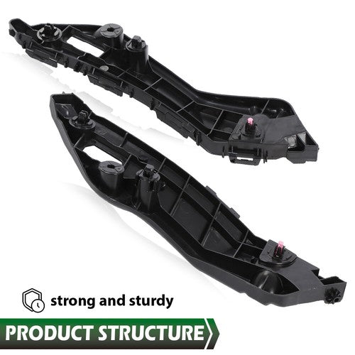 Solid Spare Fit For 2013-2015 Toyota RAV4 Front Bumper Retainer Bracket Left+Right Pair Set