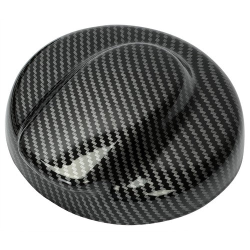Solid Spare Carbon Fiber Style Gas Fuel Cap Cover Hat For MINI Cooper S R55 R56 R57 01-16