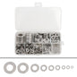Solid Spare Flat Washer 304 Stainless Steel Washers Assortment Set Value Kit 600 Pieces Set