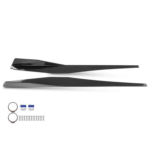 Solid Spare Fit For 2020 2021 2022 2023 Corvette C8 5VM Side Skirts Extension Lip Panel NEW