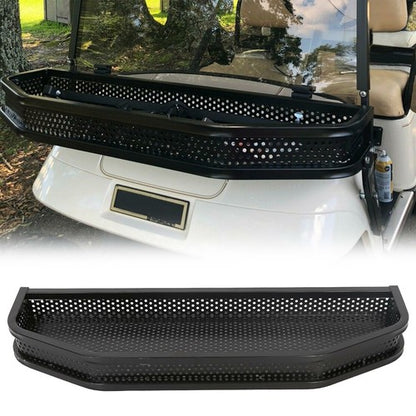 Solid Spare Heavy Duty Front Clay / Cargo Basket For EZGO TXT Golf Cart w/ Mounting Brackets