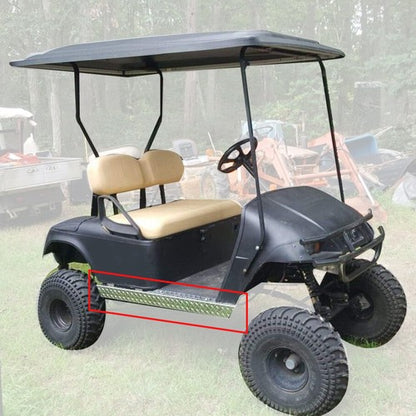 Solid Spare Aluminum Diamond Plate Rocker Panel Side Covers For EZGO TXT Golf Cart 1994-2013