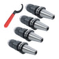 Solid Spare 4pcs CAT40 Collet Chuck CNC Keyless Drill Chuck 1/2'' for HAAS CAT40 APU13