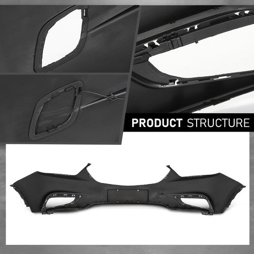 Solid Spare Fit For 17-21 Buick Encore Front Bumper Cover Fascia w/o Sensor Hole GM1014128