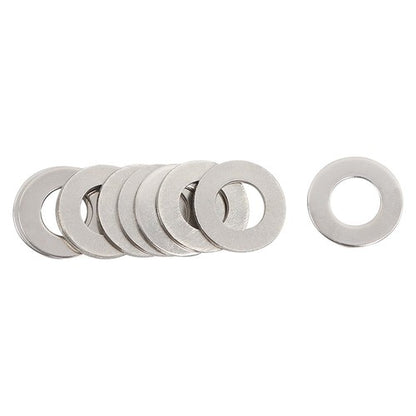 Solid Spare Flat Washer 304 Stainless Steel Washers Assortment Set Value Kit 600 Pieces Set