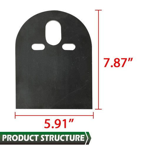 Solid Spare 2500lb 2600lb Pair Steel Upper D Plate Mounting Brackets Air-Bag Suspension