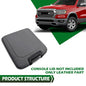 Solid Spare Fit For 2013-2018 Dodge Ram Center Console Lid Armrest Jump Seat Cover Gray