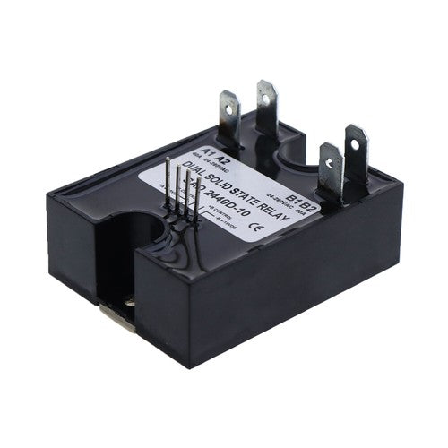 Solid Spare New Dual Solid State Relay D2440D-10 Random Turn On SSR 4-15VDC Input 280VAC 40A